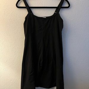 Black cotton on dress.